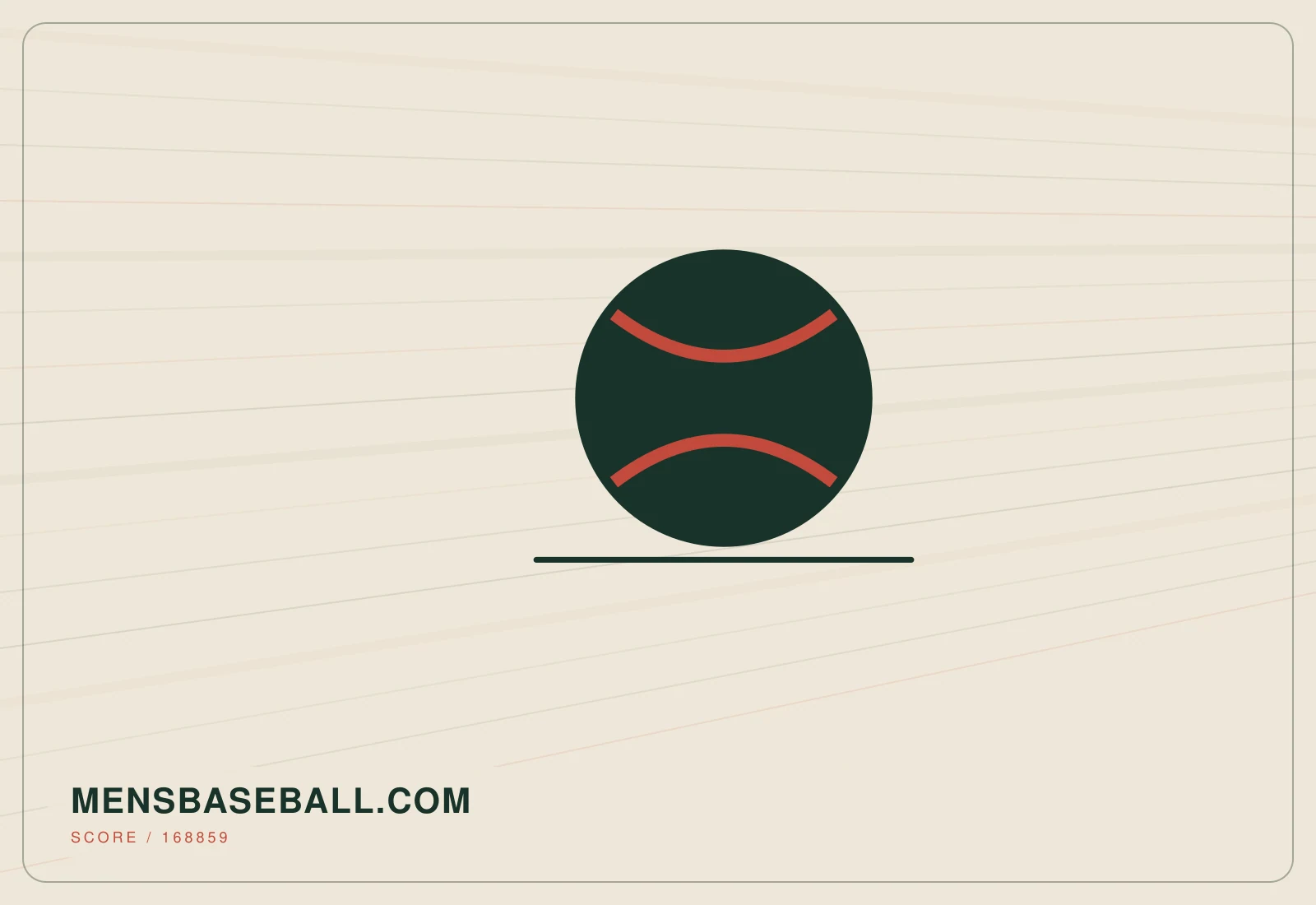 Abstract editorial artwork created for mensbaseball.com
